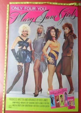 Mary Jane Girls,  24x36 ",  Record Company Promo Poster,  Only Four You