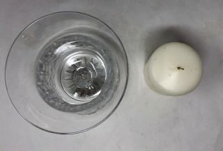 Waterford Crystal Candle Holder w/ Candle 4