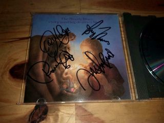 Moody Blues Signed Cd Genesis Peter Gabriel Yes Pink Floyd Elp Elo Beatles