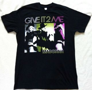 Madonna Give It 2 Me 2008 Los Angeles Concert Tour T Shirt Mens Large