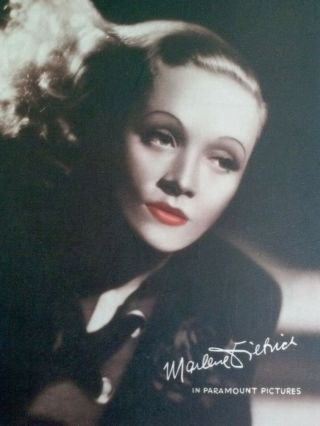 Marlene Dietrich Vintage Press Photo Promotional Photograph
