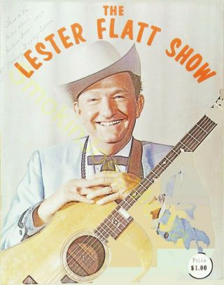 The Lester Flatt Show Program 1969 Has Some Autographs On Back