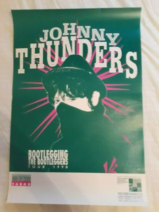Johnny Thunders Concert Poster - Vintage - 1990 - Green
