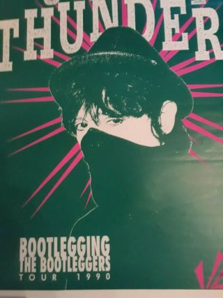 Johnny Thunders concert poster - vintage - 1990 - Green 2