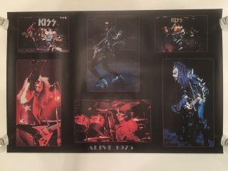 Kiss Poster Alive Era Collage 24x36 Ex/nm Shape