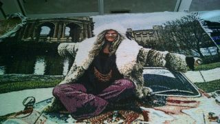 Vintage Janis Joplin Wall Tapestry 46 X 24 Estate Piece Rare