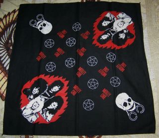Vintage 1980s Motley Crue Shout At The Devil Bandana Tapestry Flag Banner Scarf