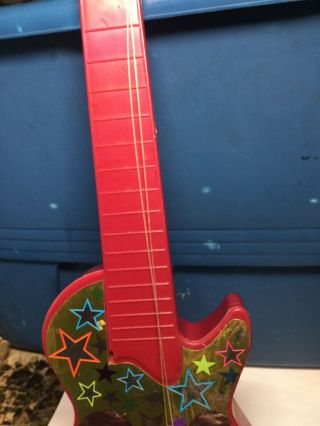 Vintage 1977 Donny & Marie Plastic Toy Guitar Osmonds 20” Length 3