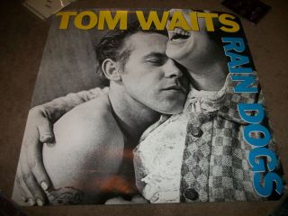 Tom Waits Rain Dogs Rare 1985 Promo Poster - Never Displayed 24 X 24