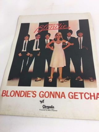 Blondie Parallel Lines Deborah Harry Concert Program Gonna Getcha 1979 Chrysalis
