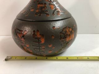 Vintage Ceramic Vase W/ Lid by Sascha Brastoff signed SASCHA B 035 Asian 7