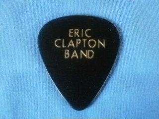 Eric Clapton Andy Fairweather Guitar Pick Black & Gold Print 1990 