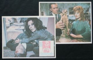 Tales From The Crypt Joan Collins 2 Lobby Cards Spanish 1972