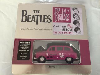 The Beatles Series 1 Ltd Ed.  Collectible Die Cast Car Shirt Tin Nib - - Rare