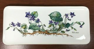Villeroy & Boch Botanica 13.  5 " X 6 " Sandwich Tray Platter Viola Odorata Floral
