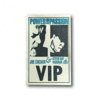 Stevie Ray Vaughan Authentic Vip Backstage Concert Pass - Band Tour Cocker
