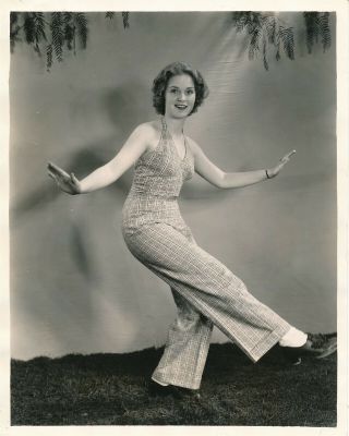 Nan Grey 1936 Universal 8 X 10 Young Glamour Fashion Photo Dancing