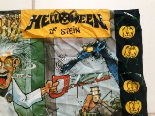 Helloween Dr Stein Vintage 1980 ' s Textile Banner Flag 3