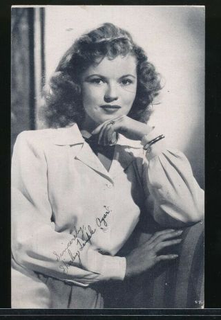 Shirley Temple Vintage 1949 Studio Movie Promo Fan Postcard