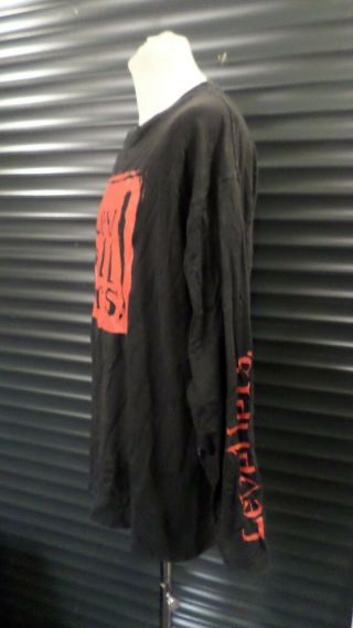 Levellers Vintage Long Sleeved Band Tour T Shirt Black,  Red Men ' s Size XL 3