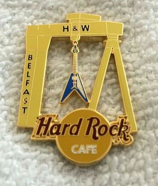 Hard Rock Cafe Belfast 2004 Harland & Wolff Shipyard Crane Pin - Le 300 - 22201