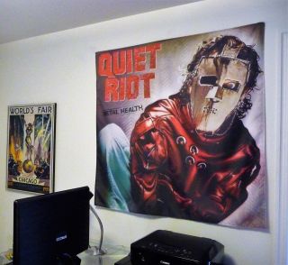 Quiet Riot Metal Health Huge 4x4 Banner Fabric Poster Tapestry Flag Cd Album