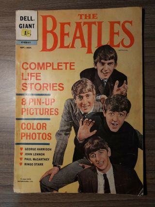 The Beatles Complete Life Story Comic 1964 Nems Enterprises September Rare.