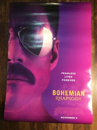 Bohemian Rhapsody 2 - Sided Final Movie Poster 27x40 Rami Malek Queen