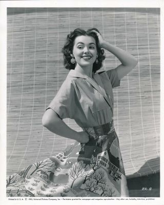 Barbara Rush 1953 Universal 8 X 10 Sexy Glamour Photo Vv
