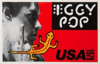 Iggy Pop 1979 Values Tour Vintage Promotional Poster / Near