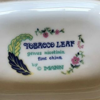 Lovely Mann Chinese Export Style Tobacco Leaf Small Tureen 6