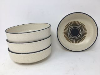 (4) Vintage Lenox Percussion Temper - Ware Coupe Cereal Bowls,  6 1/8 "