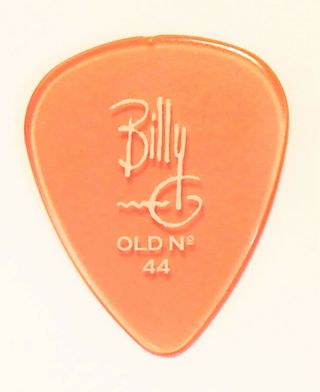 Zz Top Billy Gibbons Signature Clear Orange Old No 44 Guitar Pick - 2011 Tour