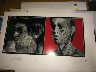 The Rolling Stones Tattoo You Art Print Lithograph John Van Hamersveld