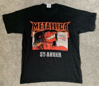 Metallica Vintage T - Shirt Rare St.  Anger Variation.  Butterfly Rear.  Size M.