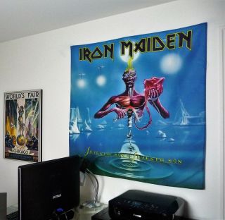 Iron Maiden Seventh Son Huge Banner Fabric Poster Tapestry Cd Album Flag