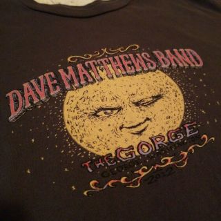Rare Dave Matthews Band DMB The Gorge 2012 Graphic Concert T Shirt 2
