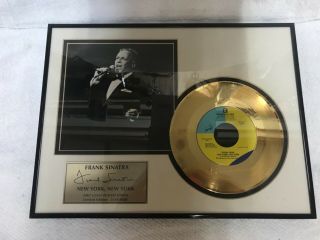Frank Sinatra York York Gold Album Collector Plaque 12 X 16 3149/5000