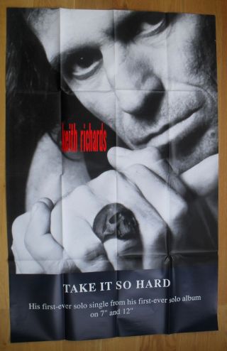 Keith Richards Take It So Hard Promo Poster 