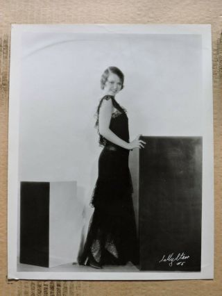Sally Starr Art Deco Fashion Studio Portrait Photo 1930 