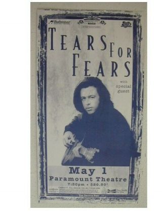 Tears For Fears Handbill Poster Great Shot