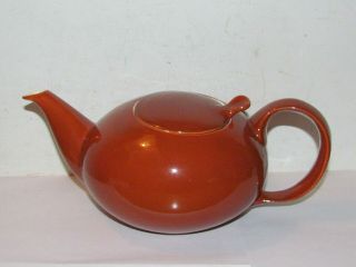 Rare Vintage Eva Zeisel Red Wing Pottery,  Rust Town & Country Teapot