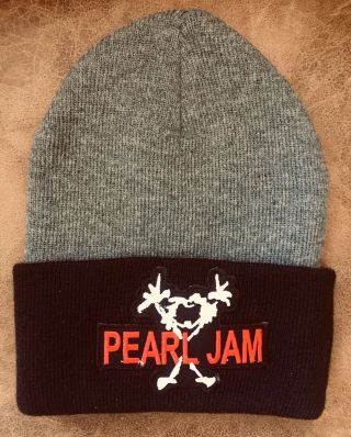 Pearl Jam Grey Black Winter Beanie Hat Btand