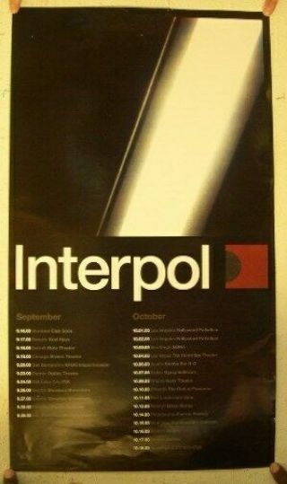Interpol Poster Tour Poster