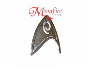 Star Trek Starfleet Engineering Division Insignia Pin Badge Silver Plated