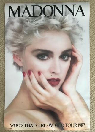 Madonna Who’s That Girl World Tour 1987 Vintage Poster Herb Ritts 36 
