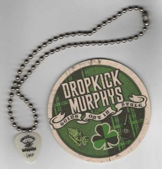 Dropkick Murphys Promo Pick Necklace & Coaster Oi Bosstones Boston Street Dogs