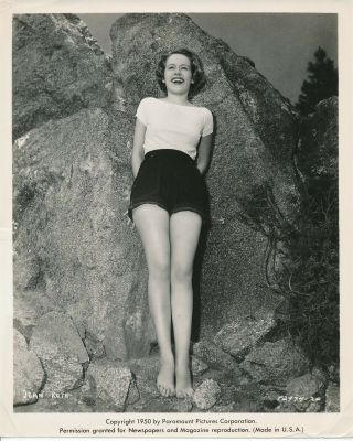 Jean Ruth 1950 Paramount 8 X 10 Sexy Leggy Cheesecake Photo Vv