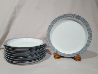 Dansk " Ringsted Blue " Salad Plates - Set Of 8