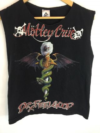 Motley Crue Vtg T Shirt 2007 Dr Feelgood 1989 - 1990 Mc Tour Youth T - Shirt Sz L